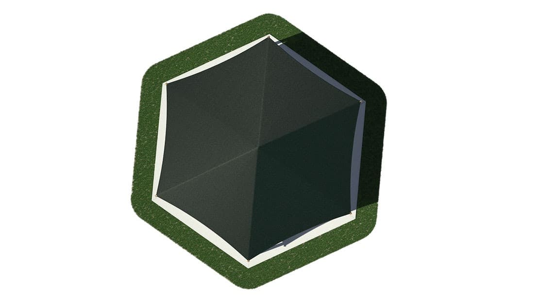 8′ Hexagon Hip Shade