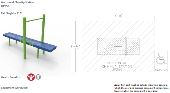 Horizontal Chin-Up Station