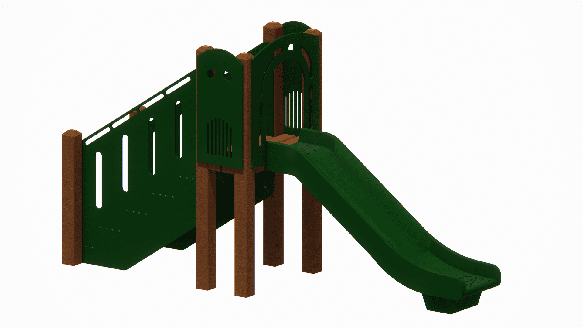 48″ Freestanding Poly Straight Slide
