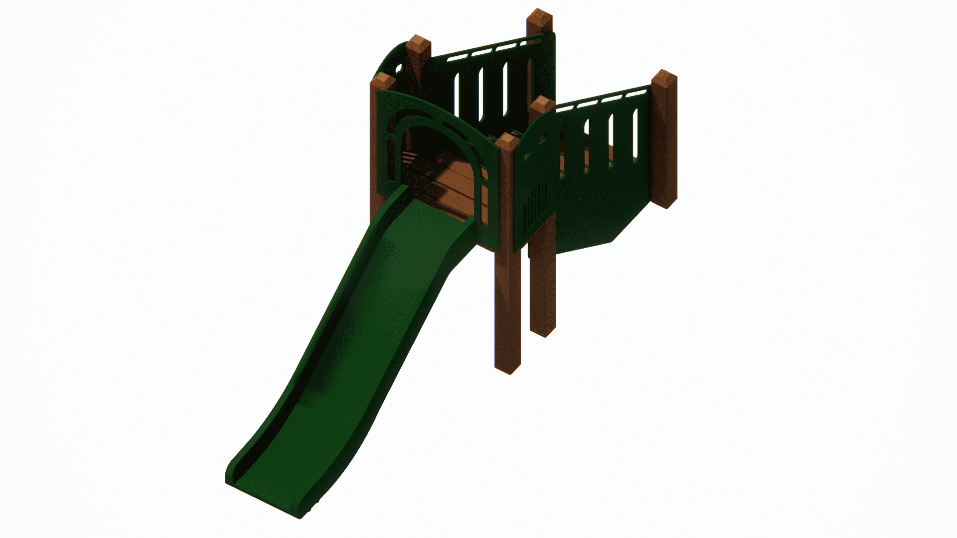 48″ Freestanding Poly Straight Slide