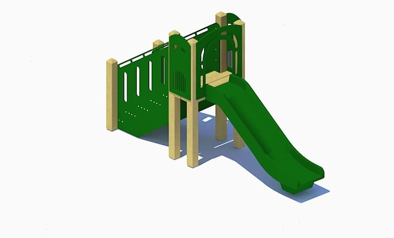 Freestanding 48in Straight Slide