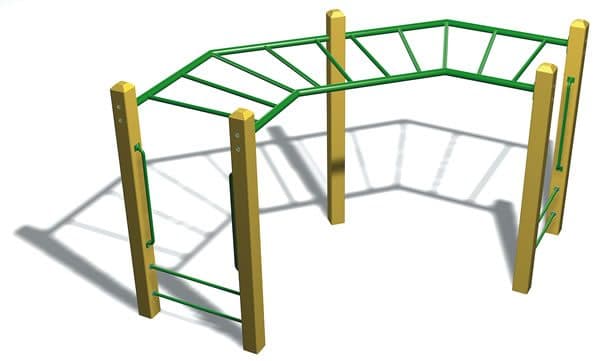 Freestanding Zig-Zag Overhead Ladder