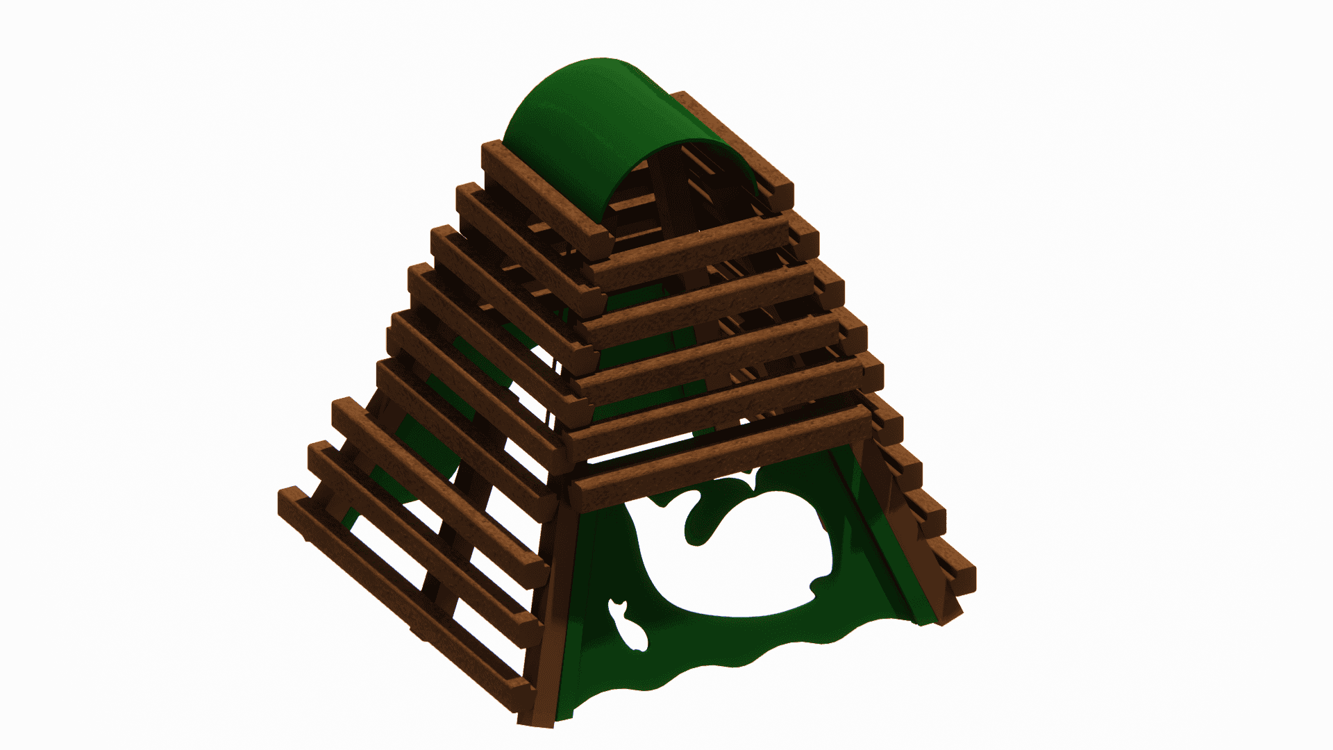 Village Log Fort Climber