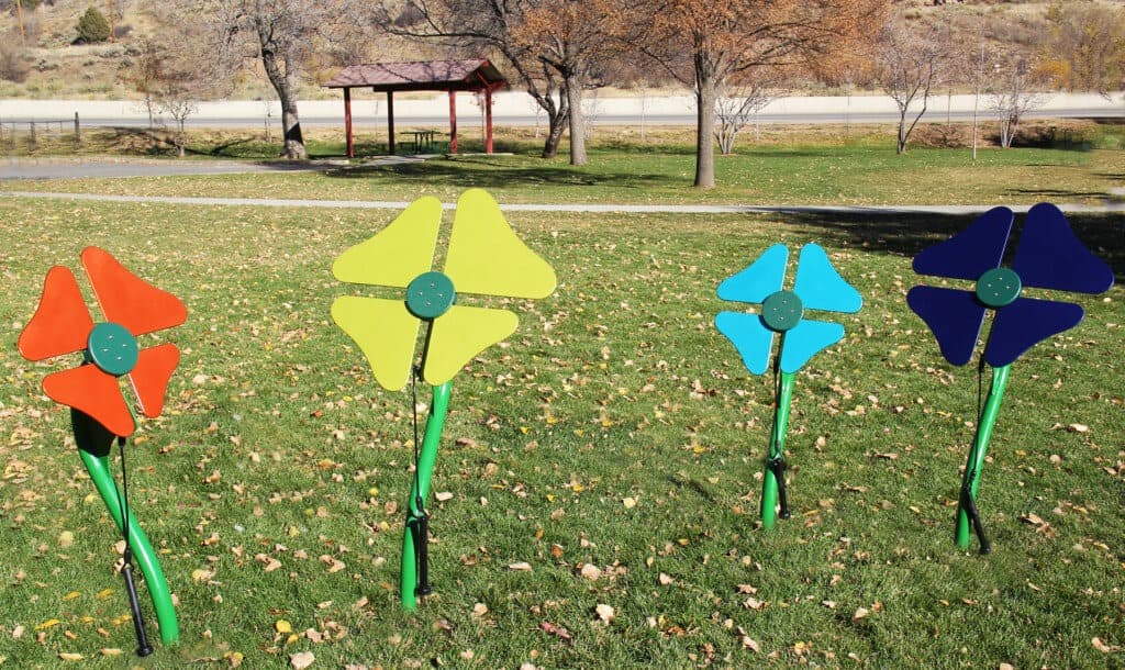 playground metal flowers 2