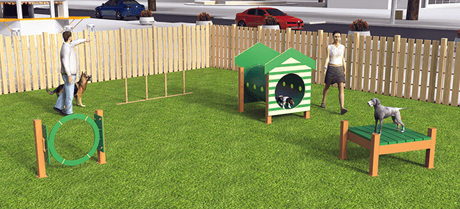 Recycled Small Dog Course