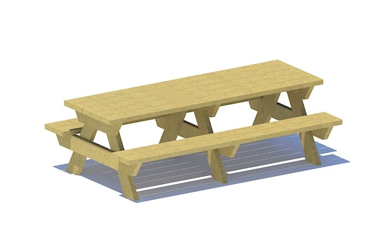 Kids Picnic Table 8′