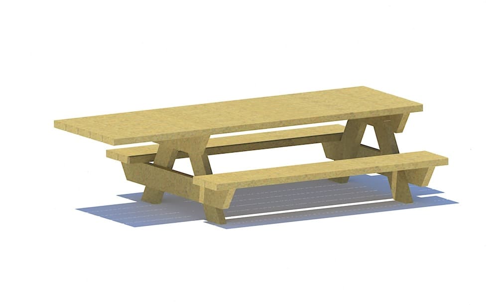Kids Picnic Table 8′