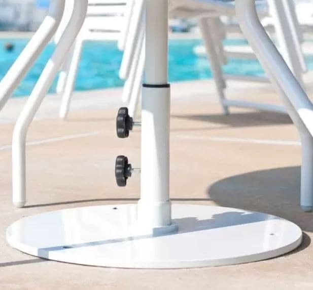 50 Lb Commercial Steel Umbrella Base- Low Profile