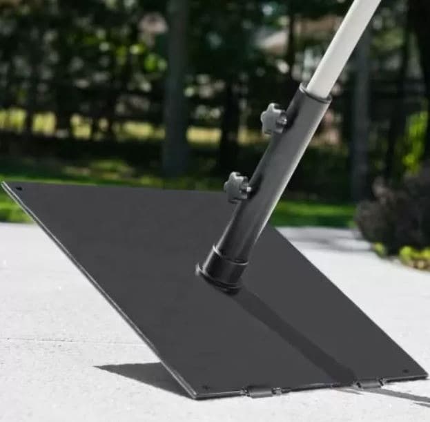 75 Lb Commercial Umbrella Base With Wheels- Low Profile