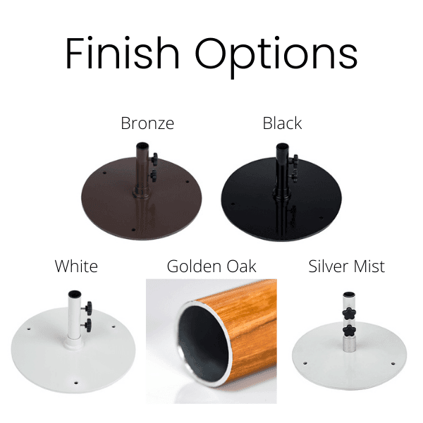 50 Lb Commercial Steel Umbrella Base- Low Profile