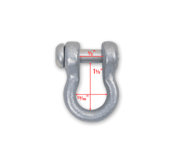 Special Head Shackle w/Bolt 5/16″