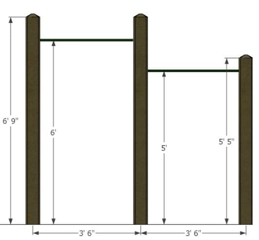 2 Station Chin Up Bars