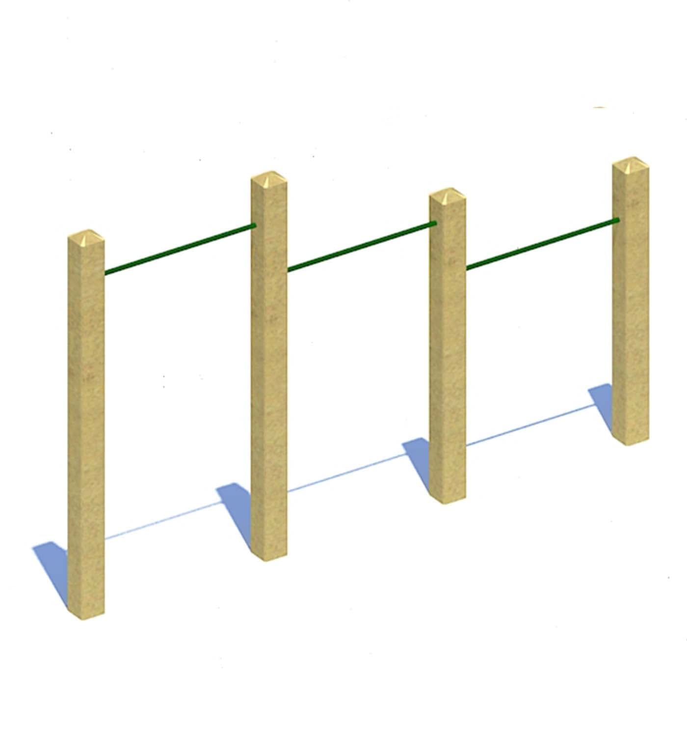 3 Station Chin Up Bars