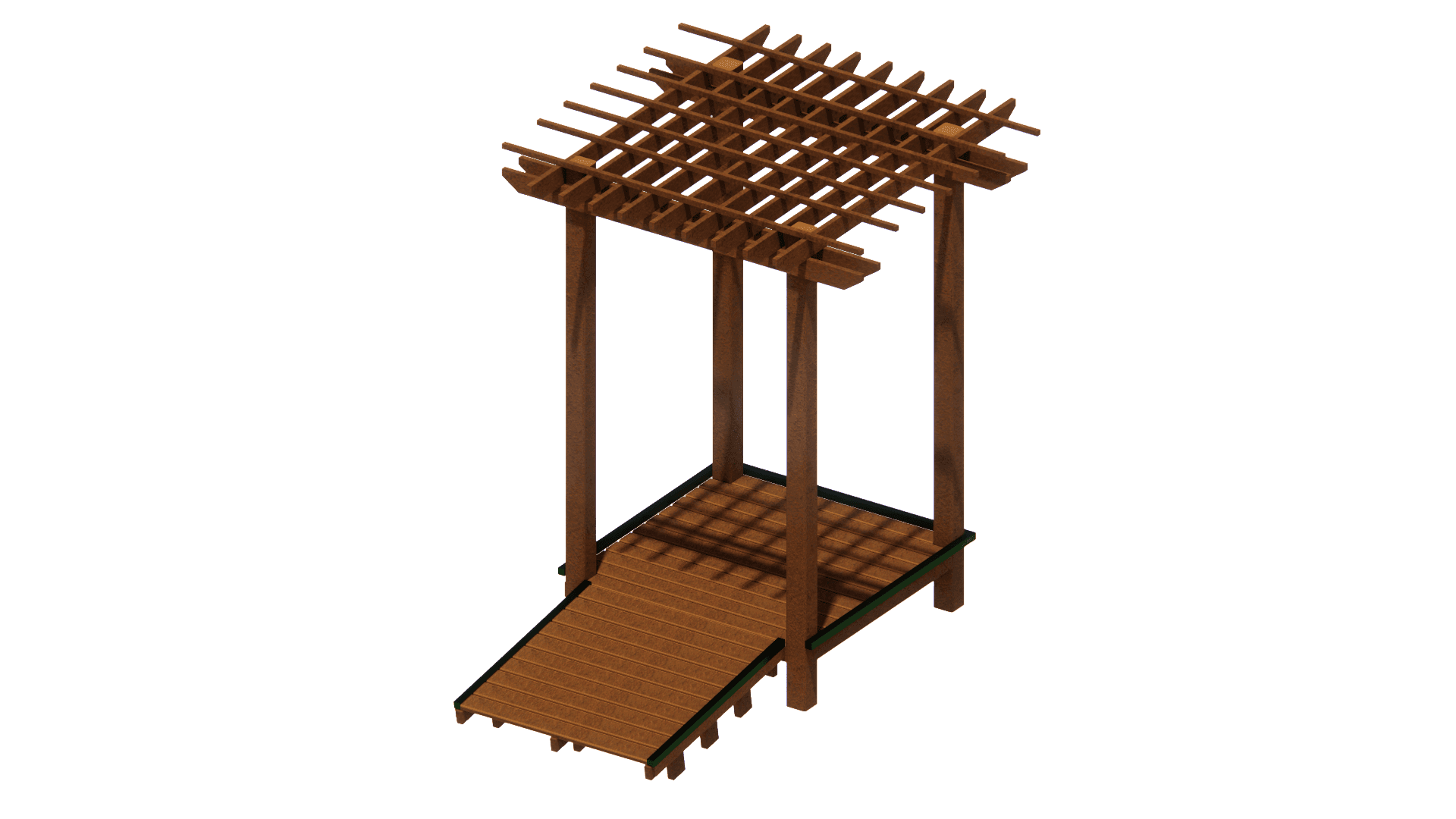 Drama Deck with Ramp and Trellis