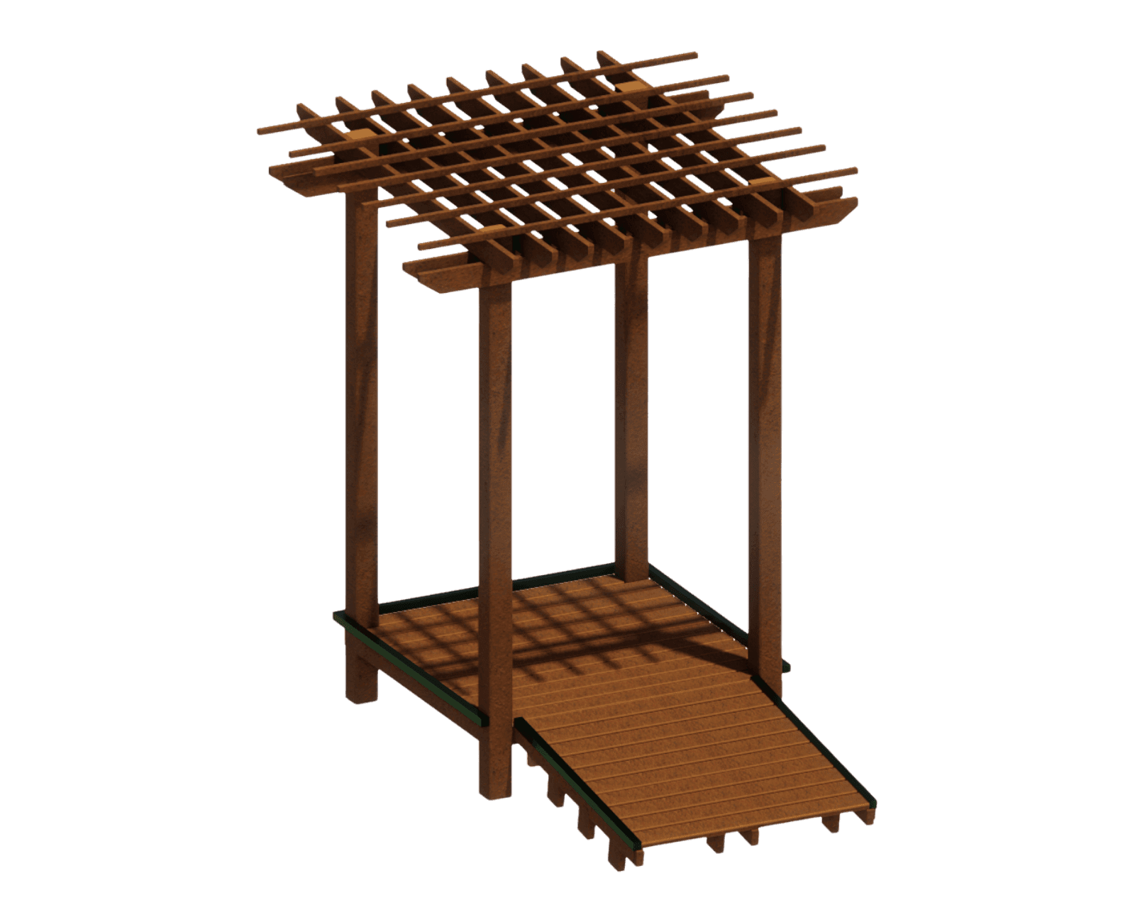 Drama Deck with Ramp and Trellis