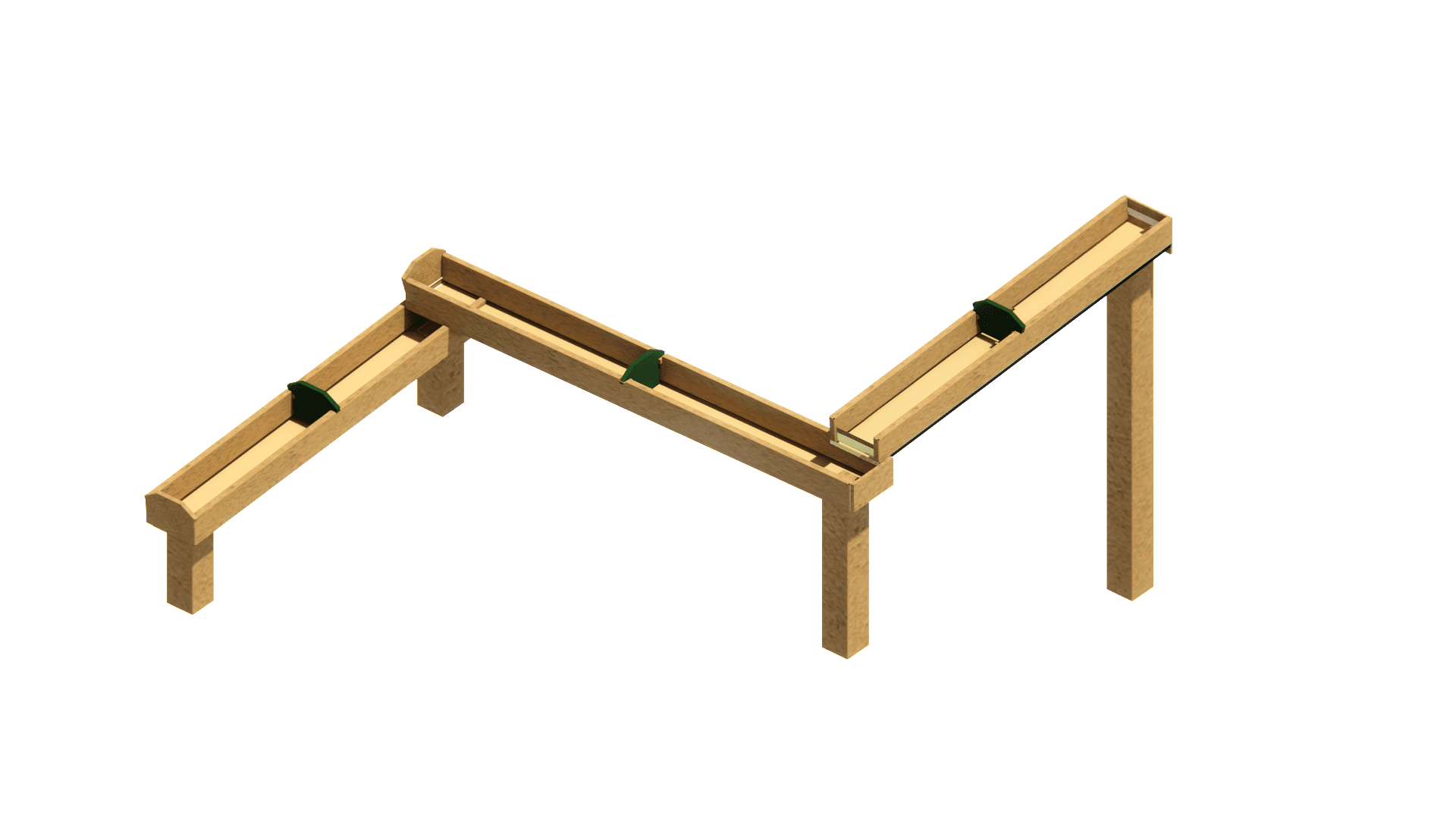 Triple Water Trough