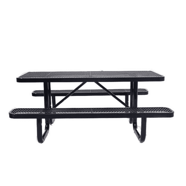 8′ Rectangular Metal Picnic Table