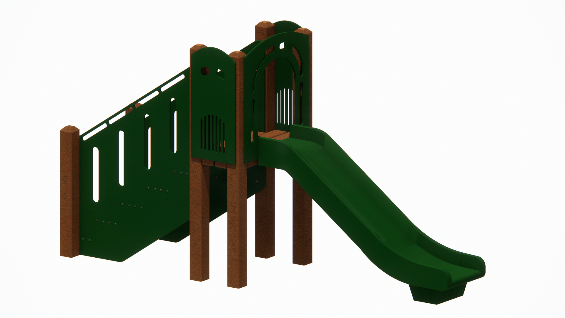48" Freestanding Poly Straight Slide