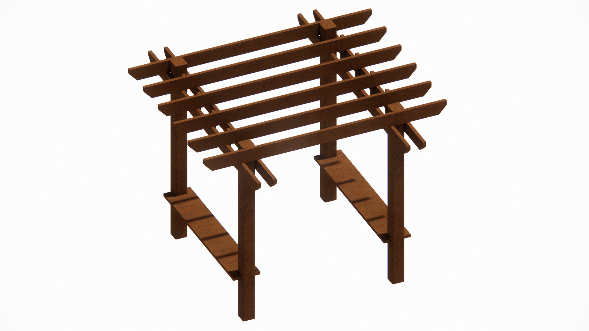 6x6 Construction Pergola - Image 2