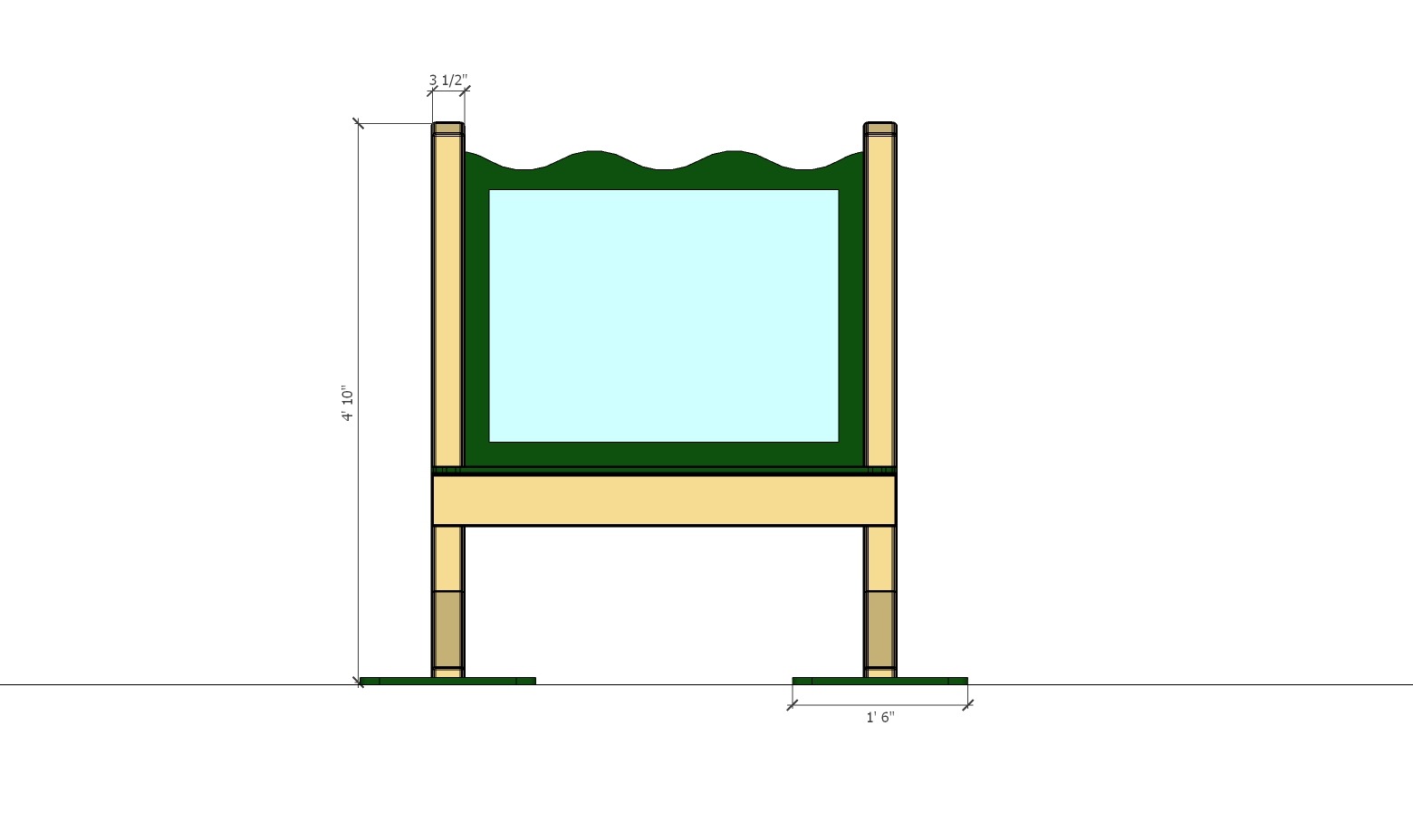 Double Sided Acrylic Art Easel - Image 3