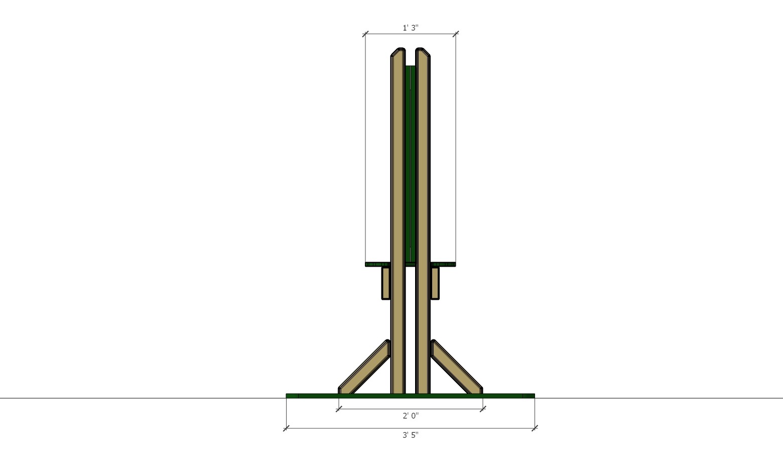 Double Sided Acrylic Art Easel - Image 2