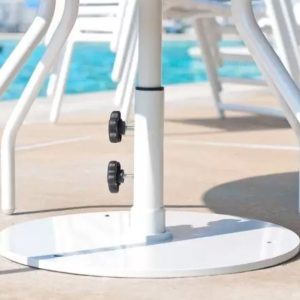 50 Lb Commercial Steel Umbrella Base- Low Profile
