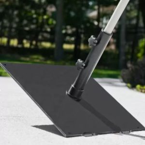 75 Lb Commercial Umbrella Base With Wheels- Low Profile