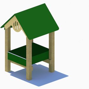Sand Hut with Lid & Roof