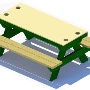 Activity Picnic Table w/ Cup Holders
