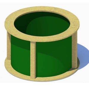 Recycled Plastic Round Planter