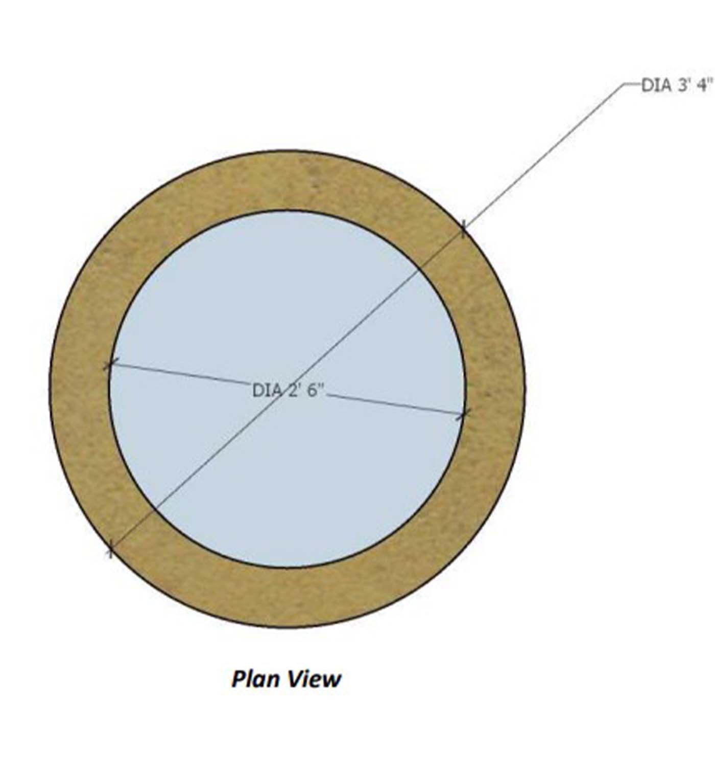 Recycled Plastic Round Planter - Image 3