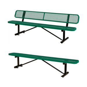 8' Metal Bench