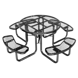 46" Metal Round Picnic Table