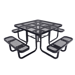 46" Metal Square Picnic Table
