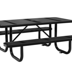 Punched Metal Rectangular Picnic Table