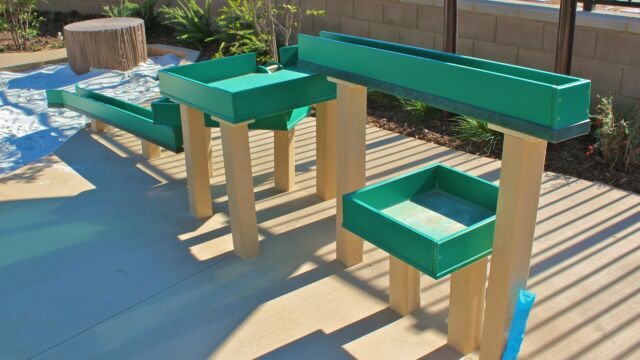 Sand and water table at a Child Development Center